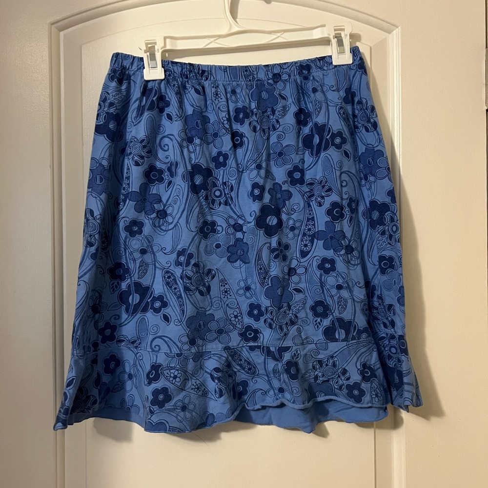Floral Blue Skirt